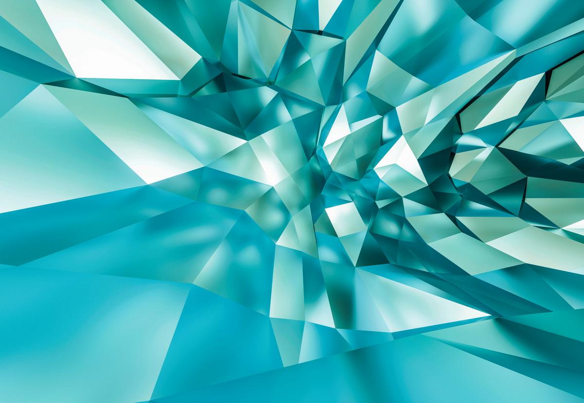 Fototapete 3d Crystal Cace - Design, Papier (368/254cm)
