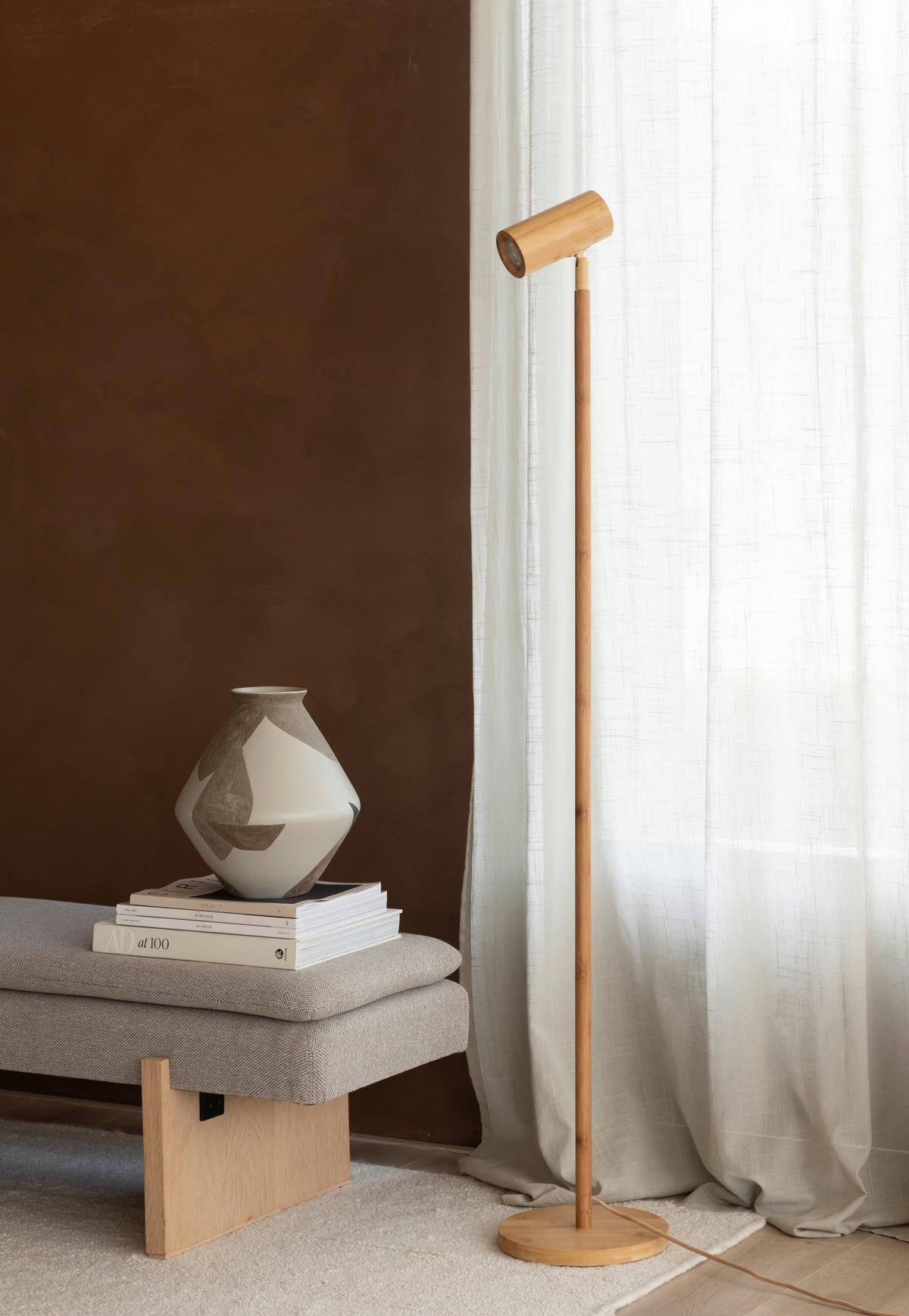 Stehleuchte Java - Naturfarben, Basics, Naturmaterialien (25/25/141cm) - Good & Mojo