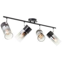 Strahler Alia 4-flammig Verstellbar L: 74 Cm - Design, Glas (15/18,5/74cm) - Brilliant