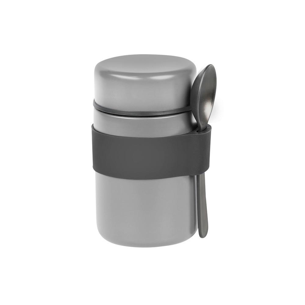 THERMOBECHER Edelstahl, 0,4 Liter - Grau, Basics, Kunststoff/Metall (10/8,5/14cm) - Kesper