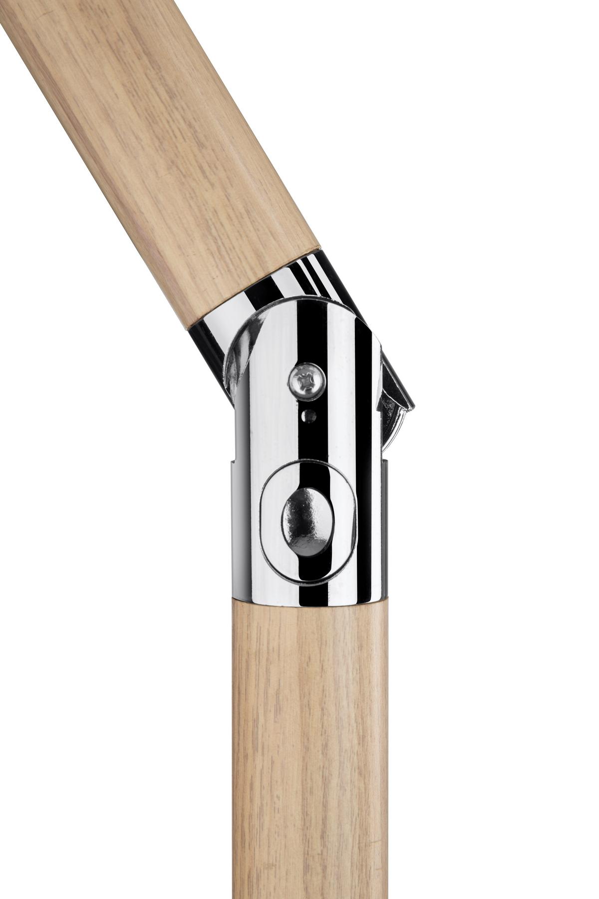 Sonnenschirm Cordoba BxHxT: 270x236x270 cm Anthrazit - Eichefarben/Anthrazit, Basics, Textil/Metall (270/236/270cm) - Schneider