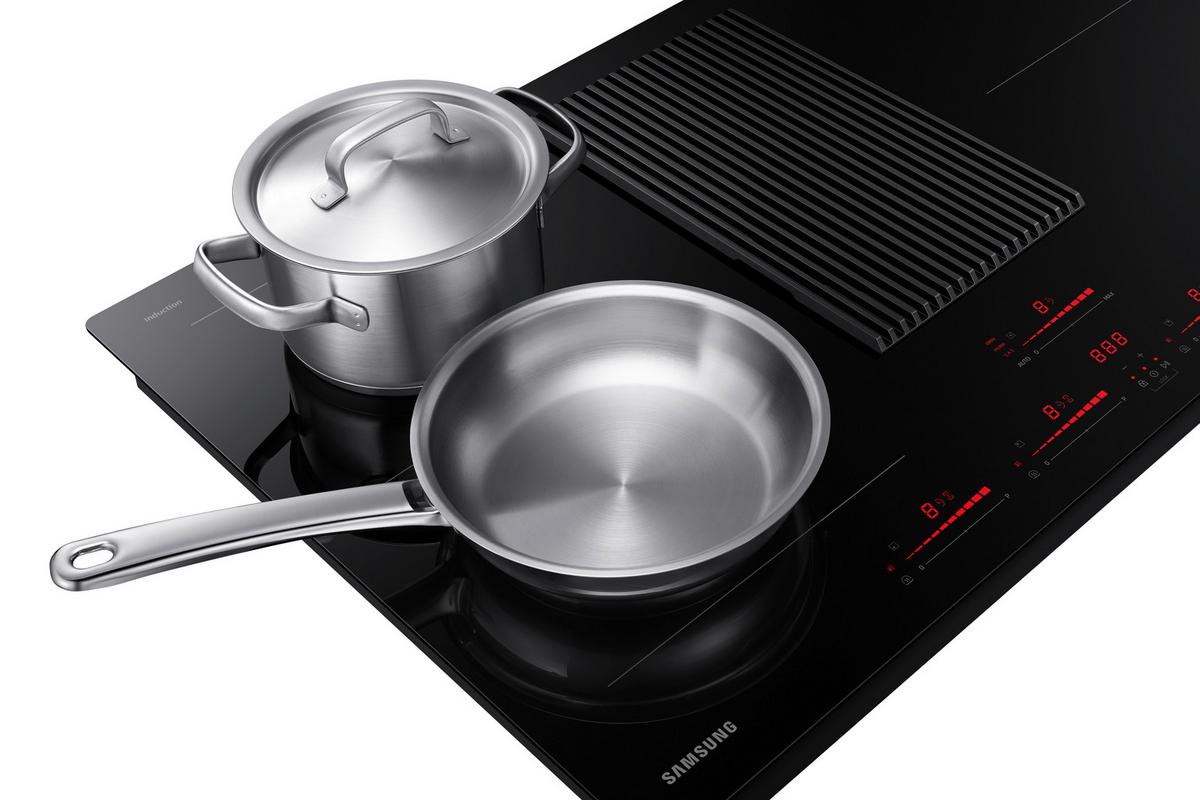 Kochfeld-Dunstabzug-Kombi Nz84t9747vk/Ur - Schwarz, MODERN, Glas/Kunststoff (83/21,1/51,5cm) - Samsung