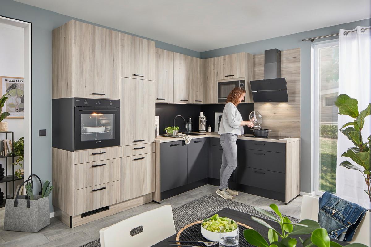 Eckküche Pn100/210 - Design, Holzwerkstoff (298/205cm) - Pino