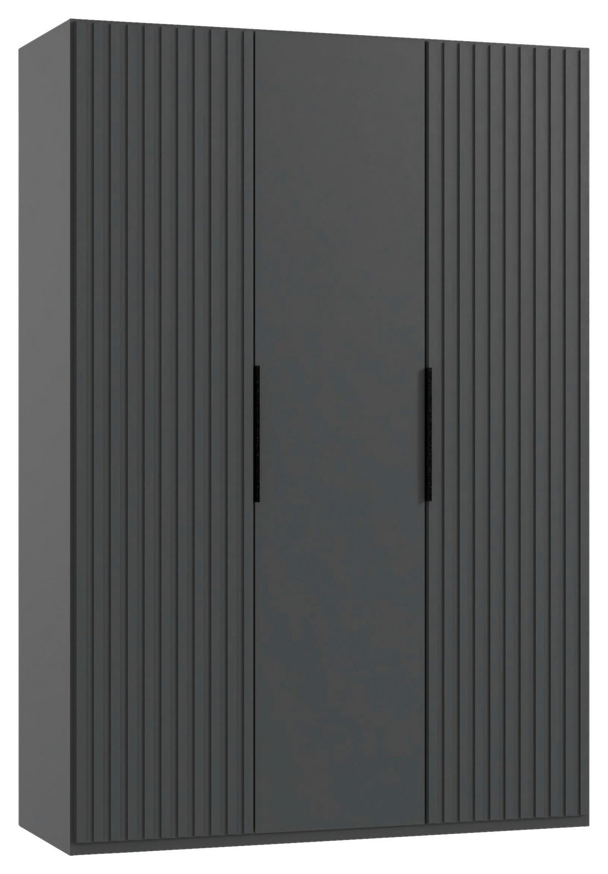 Drehtürenschrank Andorra Graphitfarben B: 150 Cm - Graphitfarben, MODERN, Holzwerkstoff (150/216/58cm) - MID.YOU