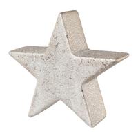 Dekostern Star, B/H: ca. 13/13cm - Grau, MODERN, Keramik (13/13/4cm)