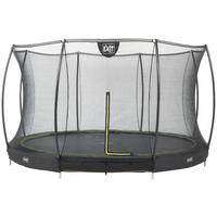 Trampolin Ø 366 cm Mit Sicherheitsnetz Exit Silhouete - Schwarz, KONVENTIONELL, Kunststoff/Metall (366/203cm) - EXIT Toys