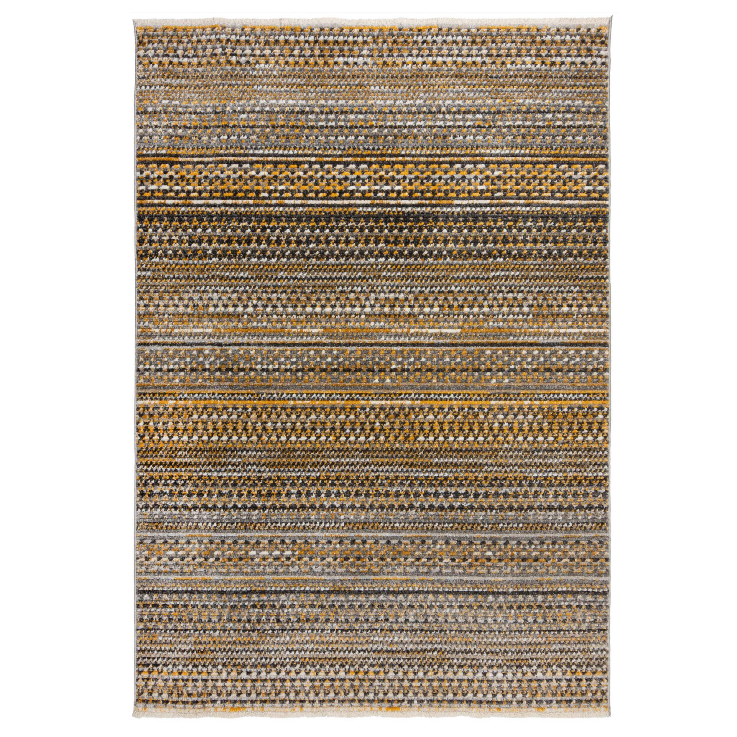 Flachwebteppich Camino Yellow 120x160 - Gelb, Basics, Textil (120/160cm)
