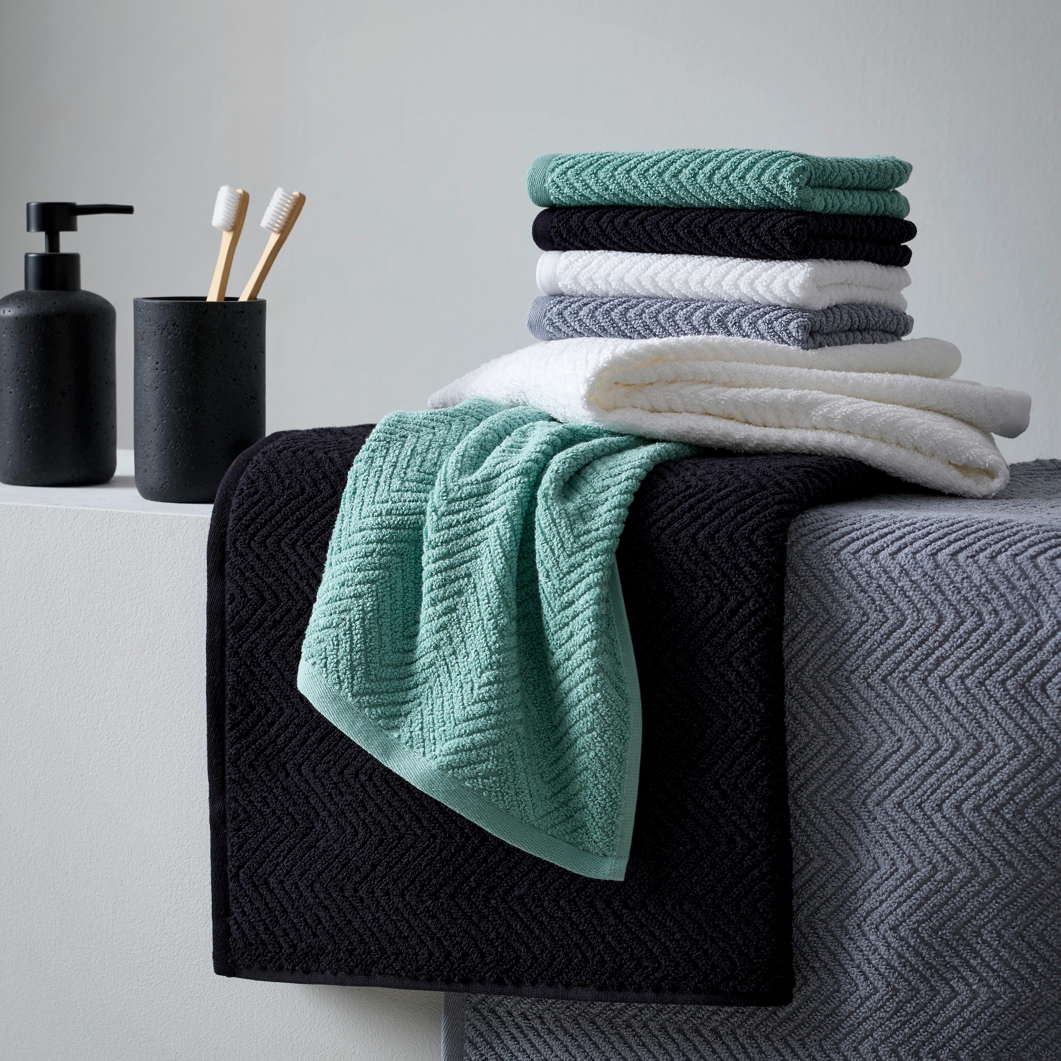 OSUŠKA DO SPRCHY OCEAN - bílá, Moderní, textil (67/140cm) - Premium Living