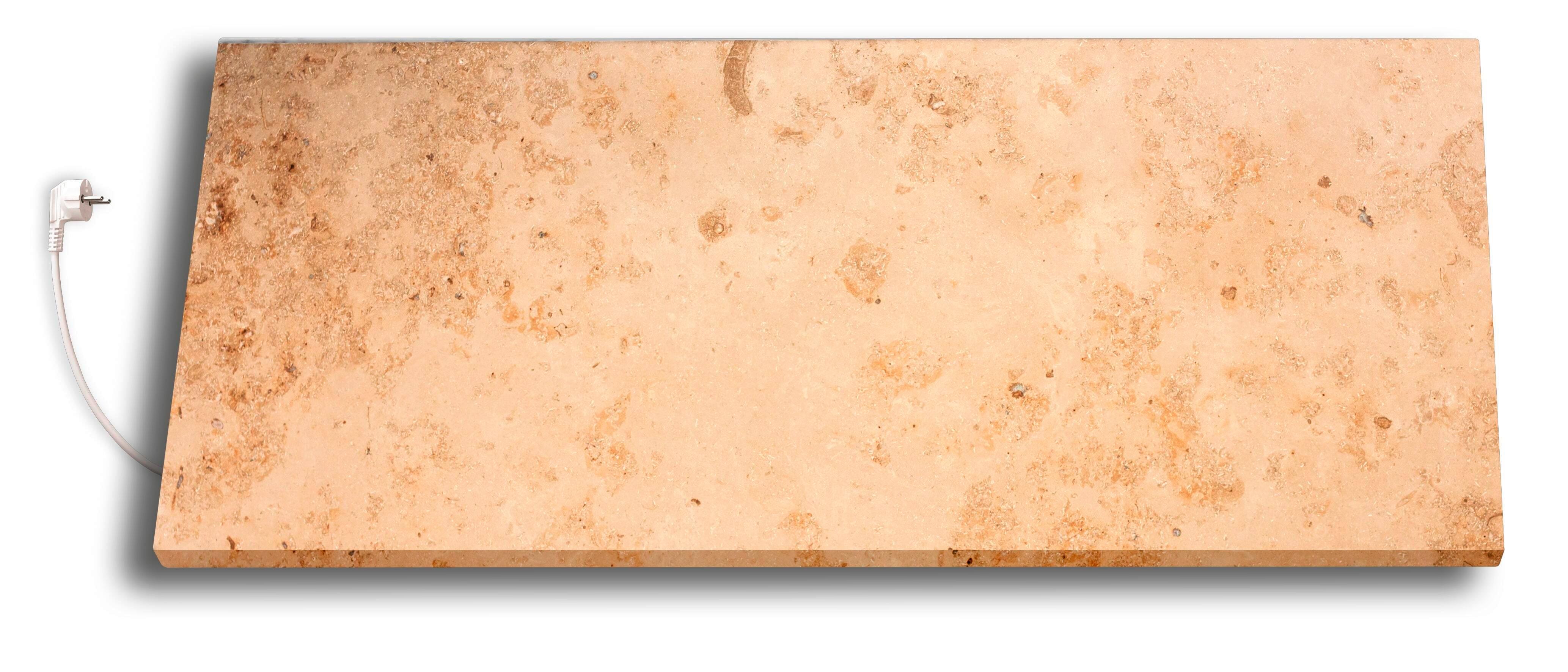 Infrarot Heizung 800 W Creme 40x100 Cm Fernbedienung - Creme, MODERN, Stein (100/40/2cm) - marmony