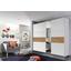 Schwebetürenschrank mit Spiegel 261cm Korbach, Weiß Dekor - Eichefarben/Weiß, MODERN, Holzwerkstoff (261/210/59cm) Schwebetürenschrank mit Spiegel 261cm Korbach, Weiß Dekor - Eichefarben/Weiß, MODERN, Holzwerkstoff (261/210/59cm)