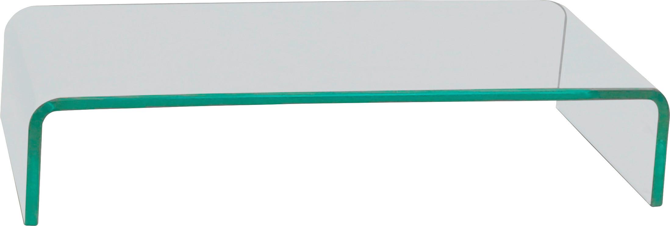 Tv-aufsatz Hagen 2 Glas Klar 55x11x25 Cm Max. 30 Kg - MODERN, Glas (55/11/25cm)
