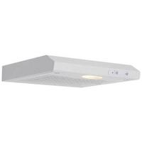 Dunstabzugshaube Suna Weiß B: 50 cm, Led - Weiß, Trend, Metall (50/7,6/47cm) - Respekta
