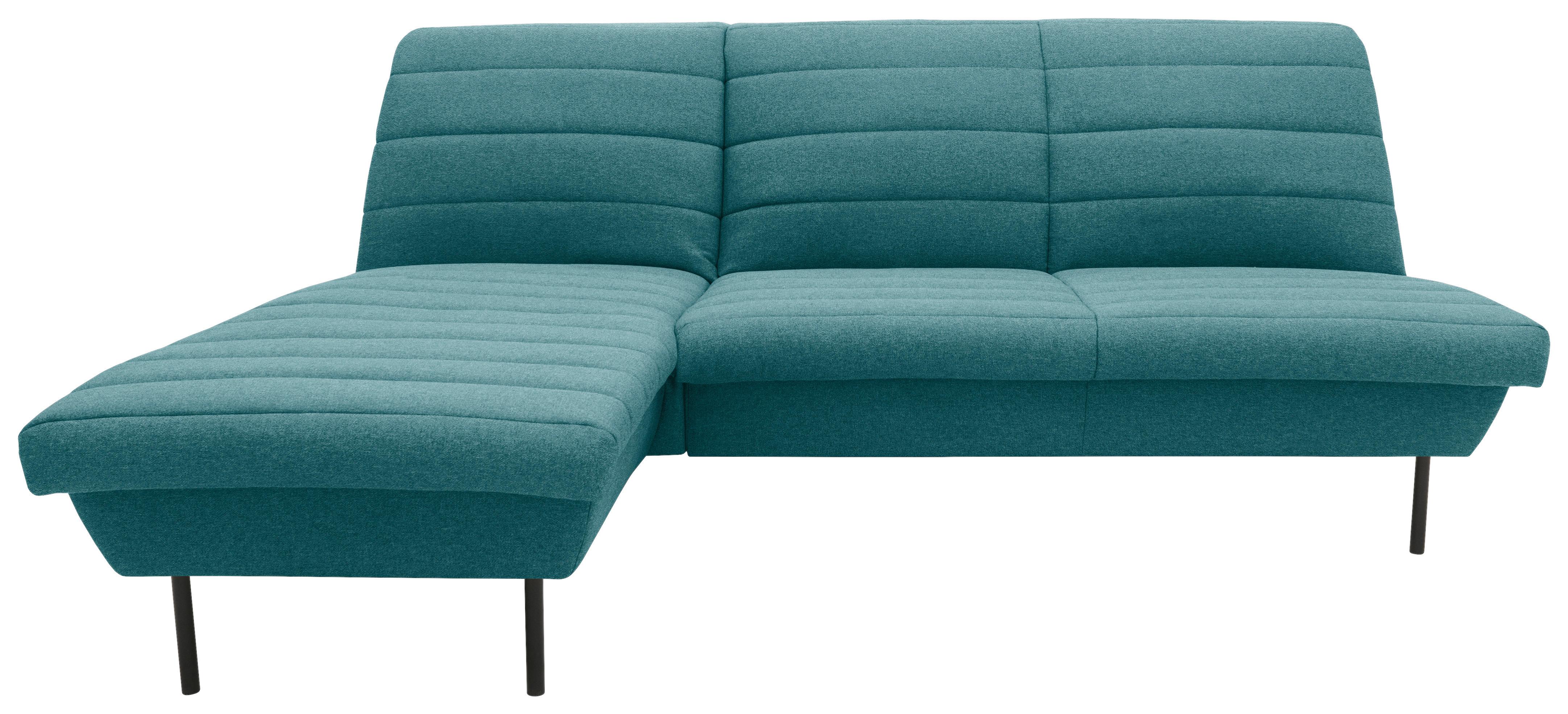 Ecksofa Looks Ix Petrolfarben - Petrol/Schwarz, Design, Textil (168/214cm) - LOOKS by W.Joop