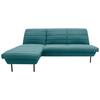 Ecksofa Looks Ix Petrolfarben - Petrol/Schwarz, Design, Textil (168/214cm) - LOOKS by W.Joop