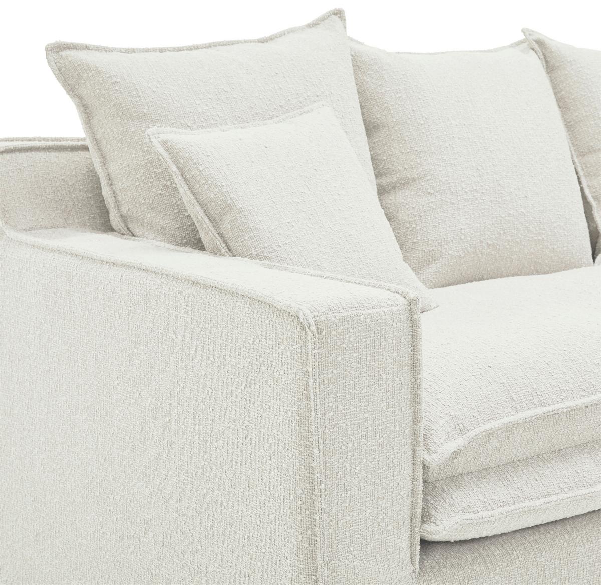 3-Sitzer-Sofa Aurora - Schwarz/Weiß, Trend, Textil (227/92/105cm) - Livetastic