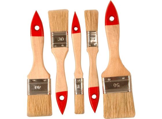 Pinselset 5-teilig - KONVENTIONELL, Holz/Weitere Naturmaterialien (18.19cm) - Gebol Pinselset 5-teilig - KONVENTIONELL, Holz/Weitere Naturmaterialien (18.19cm) - Gebol