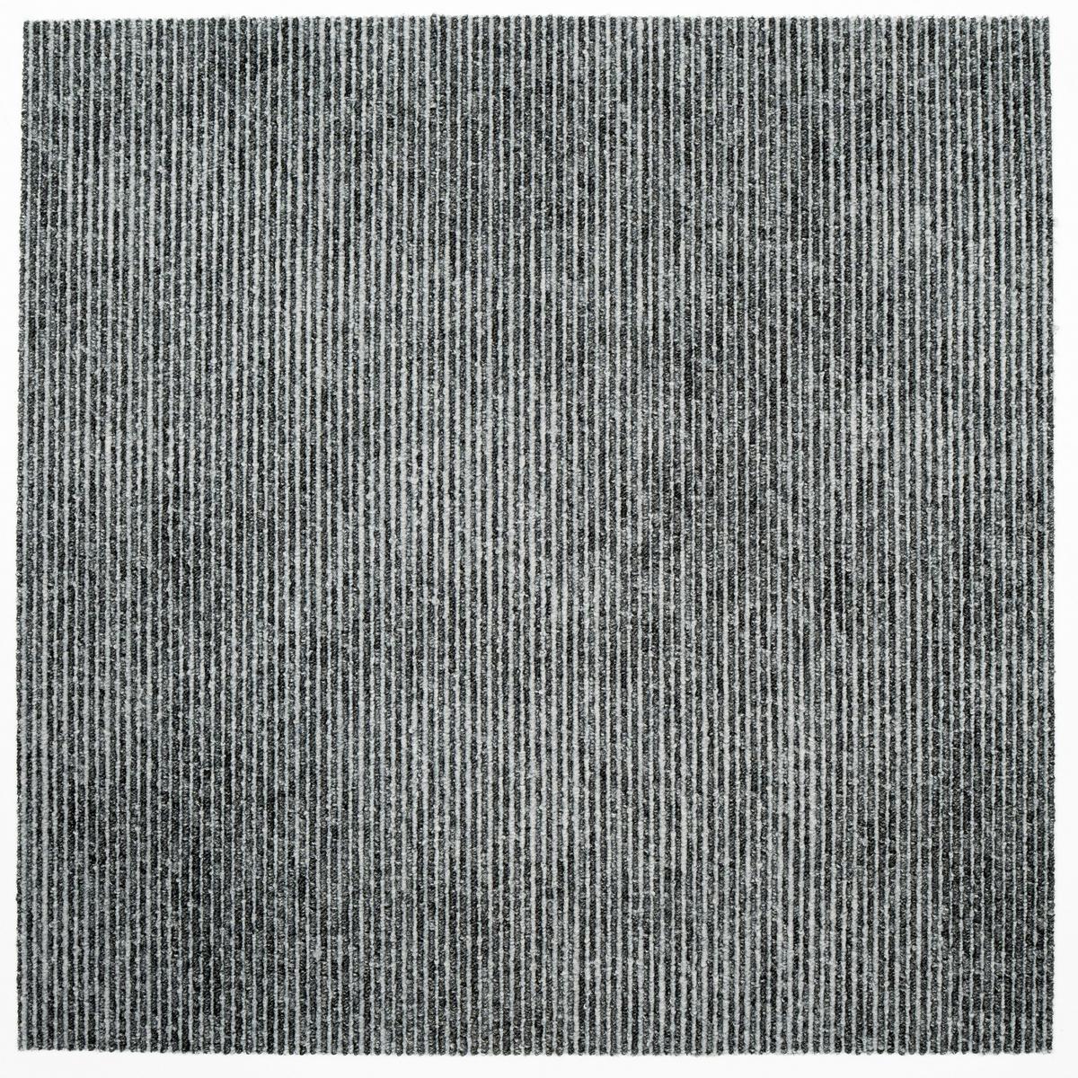 Teppichfliese Grau Marmaris 50x50 cm Florhöhe 3 mm - Dunkelgrau/Hellgrau, Basics, Textil (50/50cm)