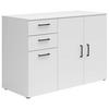 Komód Cabinet - fehér, Modern, faalapú anyag (120/83/52cm)