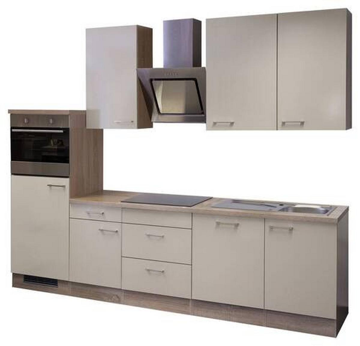 Küchenblock Nepal Sonoma Eiche/kaschmir B: 280cm - Kaschmir/Sonoma Eiche, MODERN, Holzwerkstoff (280cm) - FlexWell