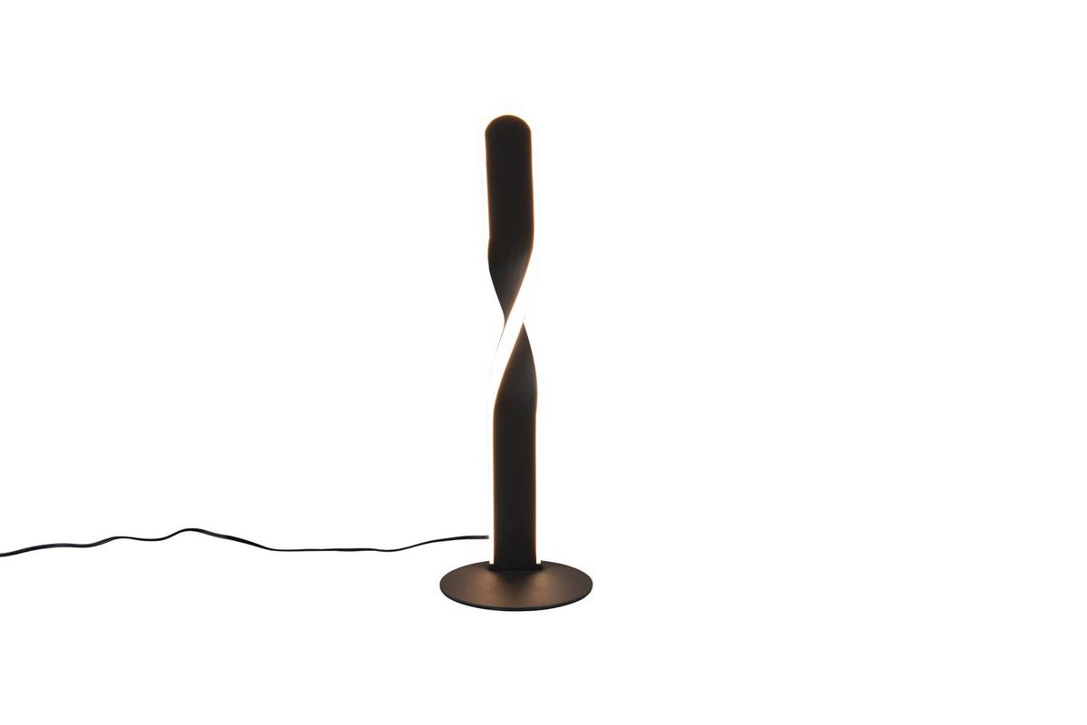 LED-Tischleuchte Ginko Schwarz Weiß D: 13 cm - Schwarz/Weiß, Design, Kunststoff/Metall (13/40,5cm)