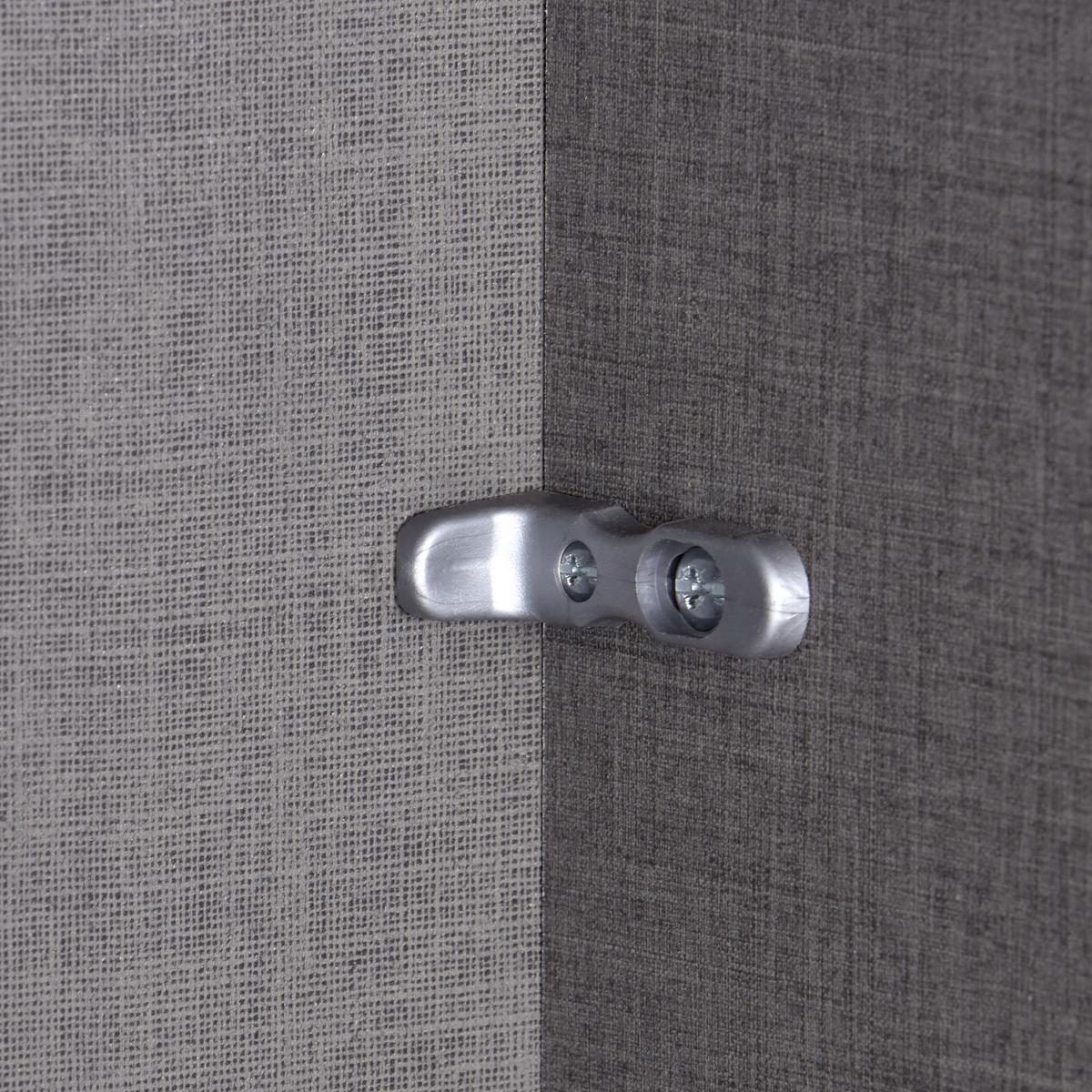 Schwebetürenschrank + Led 270cm , Graphit/eiche Dekor - Eichefarben/Graphitfarben, KONVENTIONELL, Holzwerkstoff (270/225,5/60cm) - James Wood