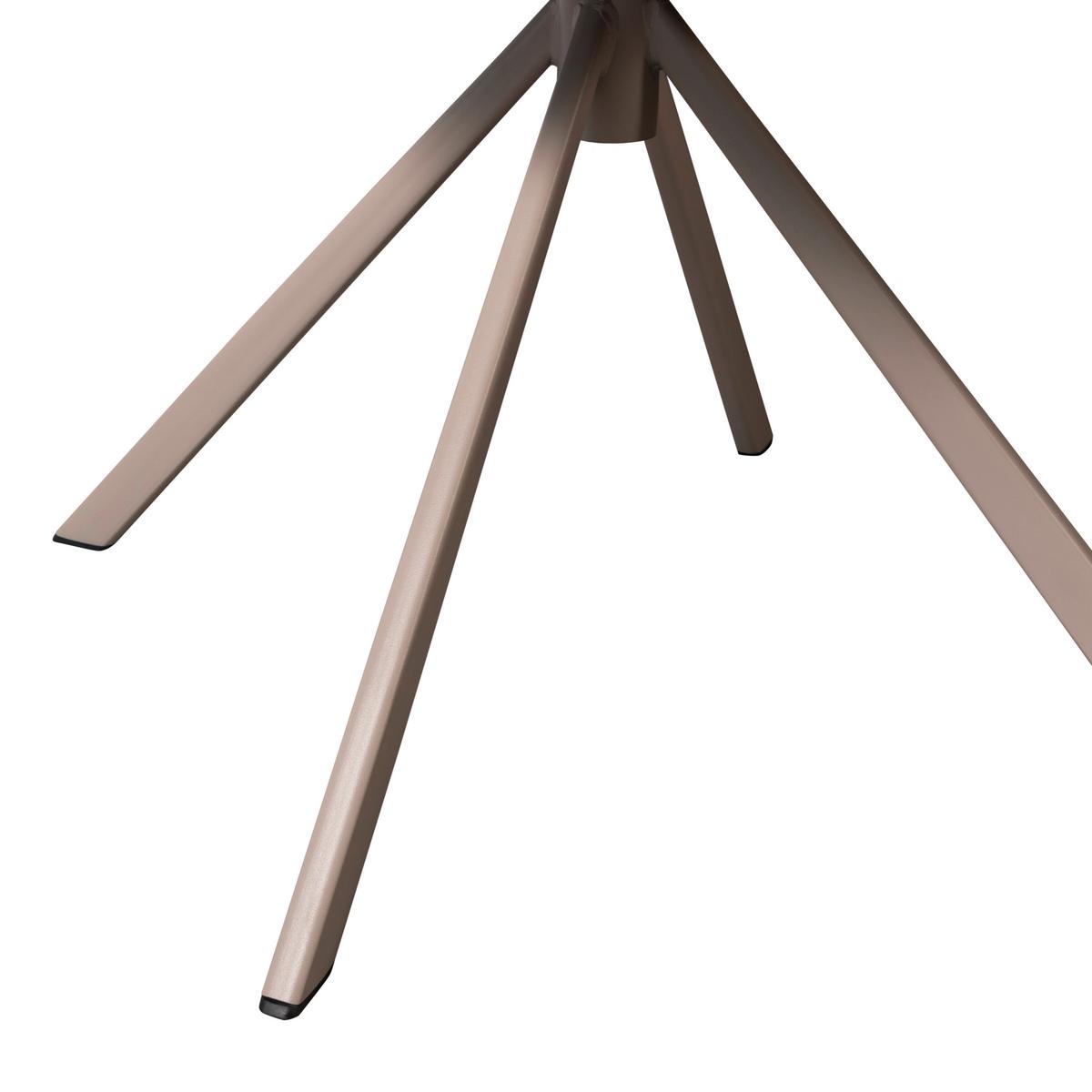 STUHL-SET Femke Naturfarben B: 58cm - Naturfarben, Design, Textil/Metall (58/80/65cm) - Livetastic
