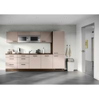 Küchenblock Ip1200 - Eiche dunkel/Cappuccino, Design, Holzwerkstoff (300cm) - Impuls