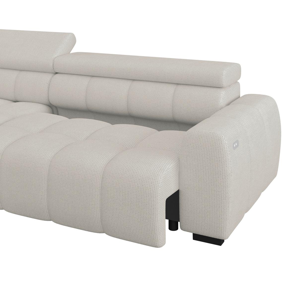 Ecksofa Fargo S Beige, B: 168cm - Sandfarben/Beige, Trend, Textil (168/285cm)