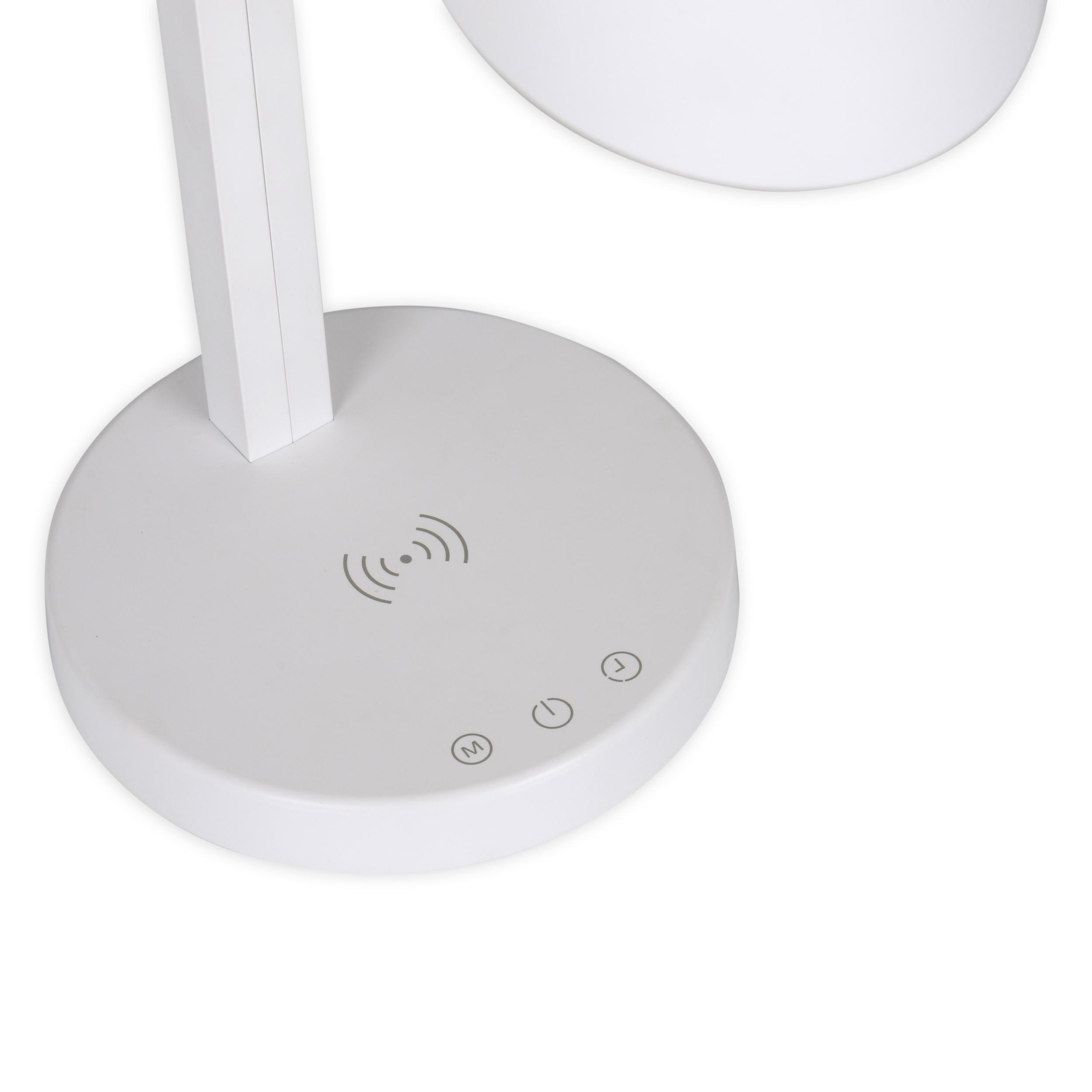 LED-Tischlampe dimmbar Weiß Smartphone-Steuerung - Weiß, Design, Kunststoff/Metall (15/35cm) - Näve