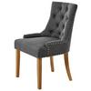 Stuhl Savik Devon Grau/eichefarben B: 56 Cm - Eichefarben/Grau, MODERN, Holz/Textil (56/62,5/91cm) - Livetastic