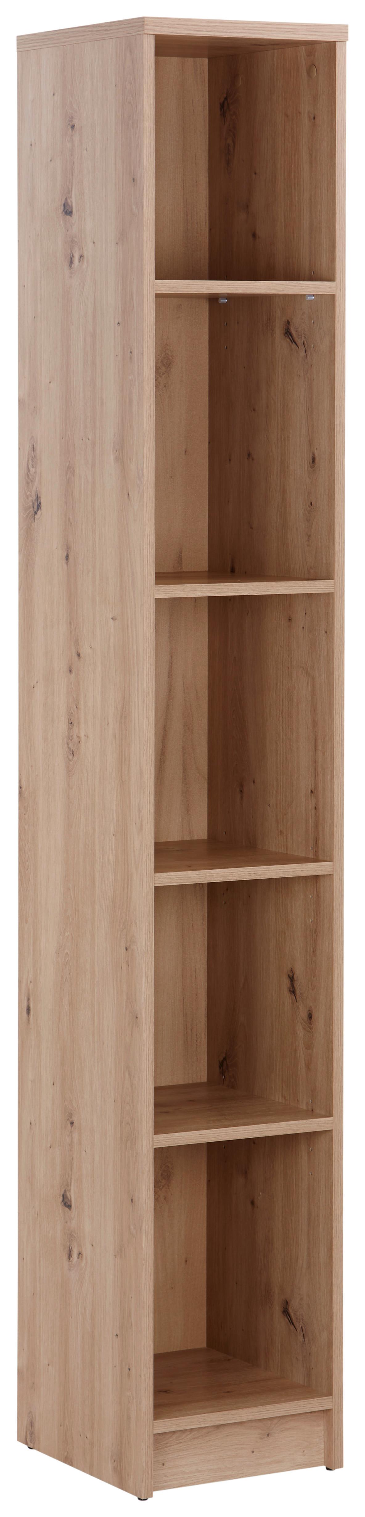Regál 4-You New Yur06 - dub artisan, Moderný, kompozitné drevo (30/189,5/35,2cm)