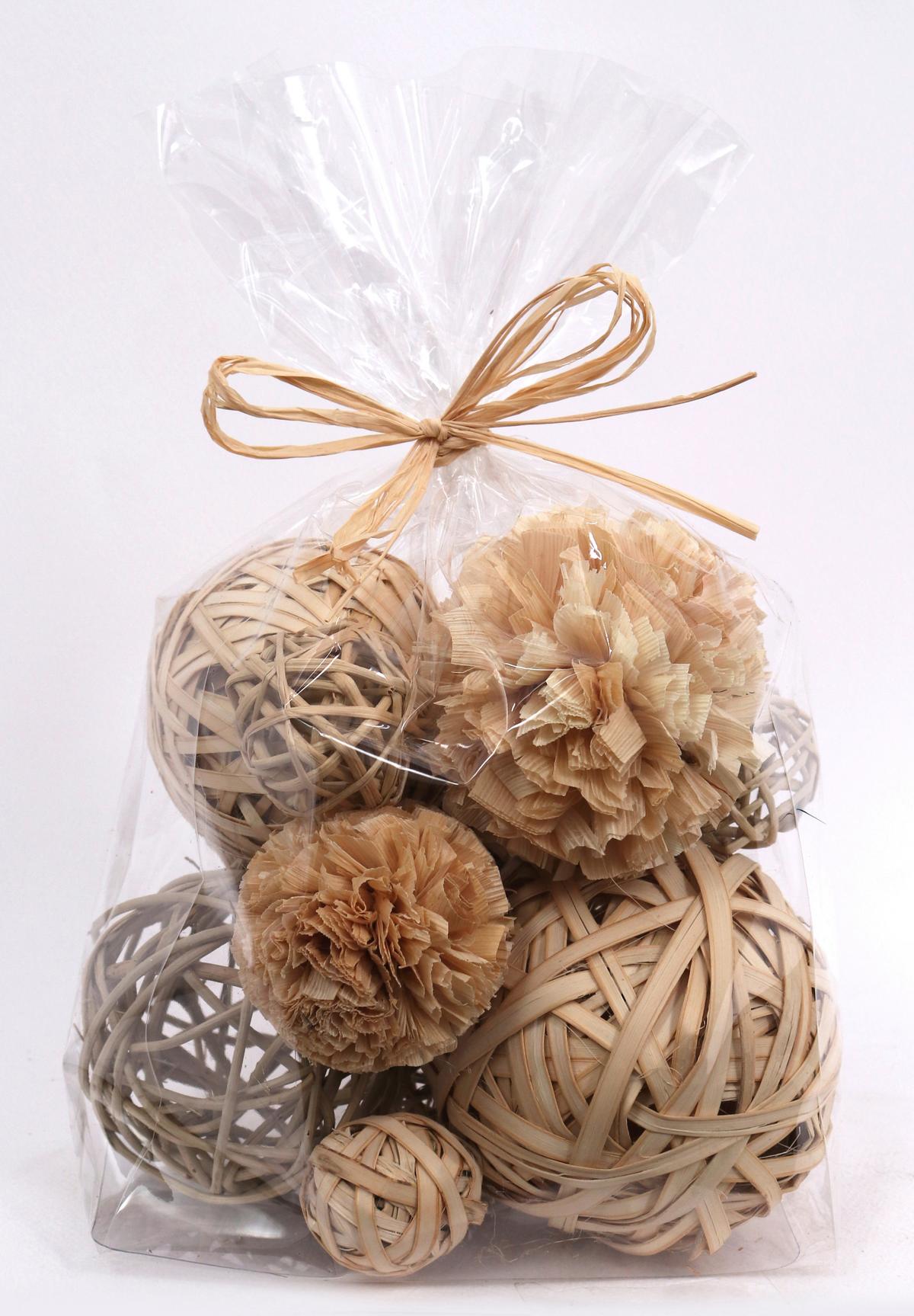 Dekokugelset Harvey - Naturfarben, KONVENTIONELL, Naturmaterialien (20/18cm) - Luca Bessoni