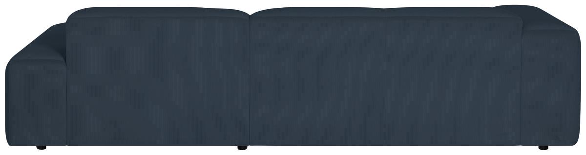 Ecksofa Hannah Blau 304x200 cm - Blau/Schwarz, Design, Textil (304/200cm) - MID.YOU