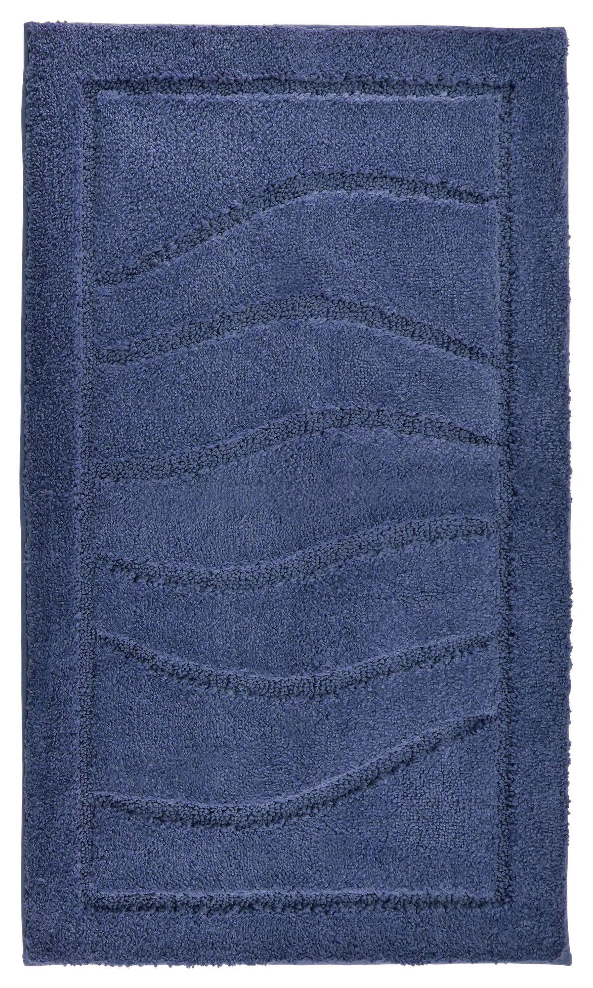 Fürdőszobaszőnyeg Lasse - sötétkék, Romantik / Landhaus, textil (60/100cm) - James Wood