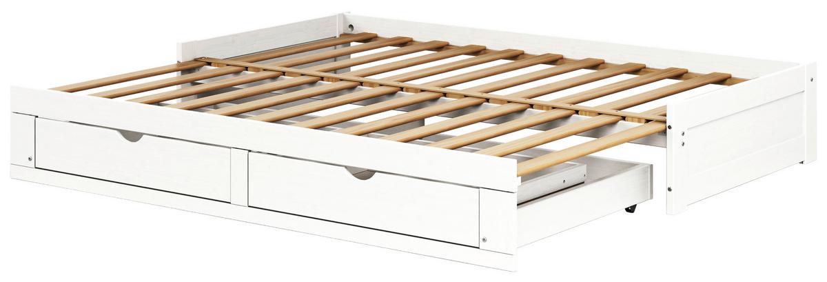 Ausziehbett Livio Ii - Weiß, MODERN, Holz/Holzwerkstoff (90/200cm) - MID.YOU