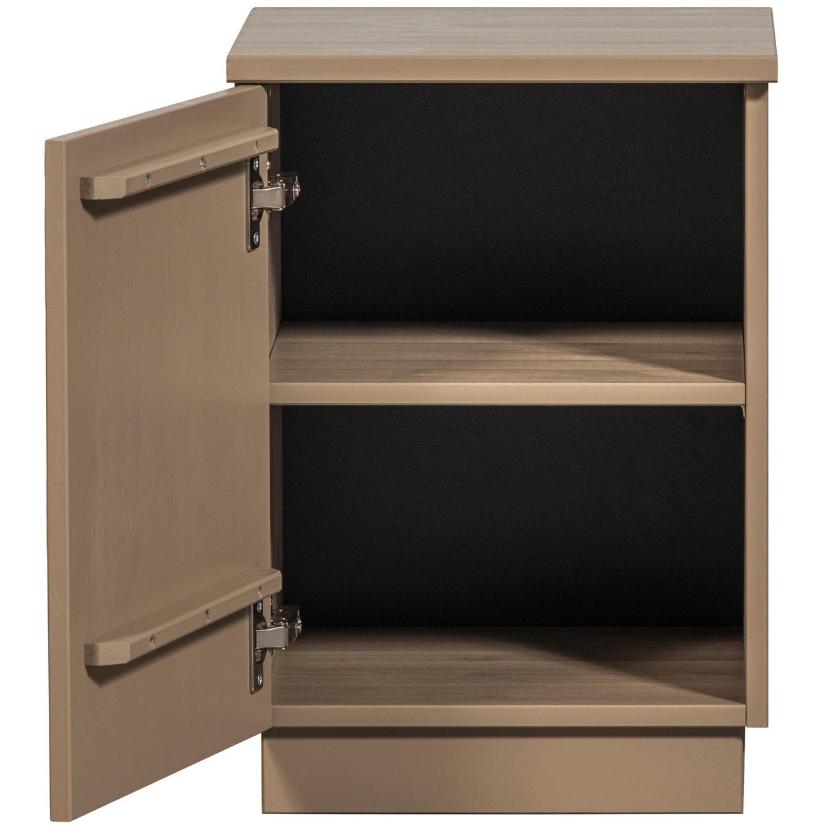 Nachtkästchen Teo, Schlammfarben B: 36 Cm - Schlammfarben, Design, Holz (36/50/35cm) - Livetastic