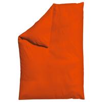 Bettdeckenbezug Knitted Jersey 135-140x200cm Dunkelorange - Dunkelorange, Basics, Textil (135-140/200cm) - Schlafgut