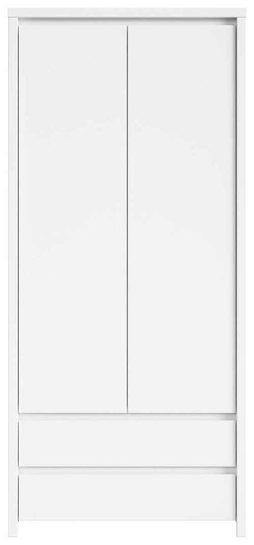 Drehtürenschrank 90cm Kaspian Weiß - Weiß, MODERN, Holzwerkstoff (90/200,5/55,5cm) - MID.YOU