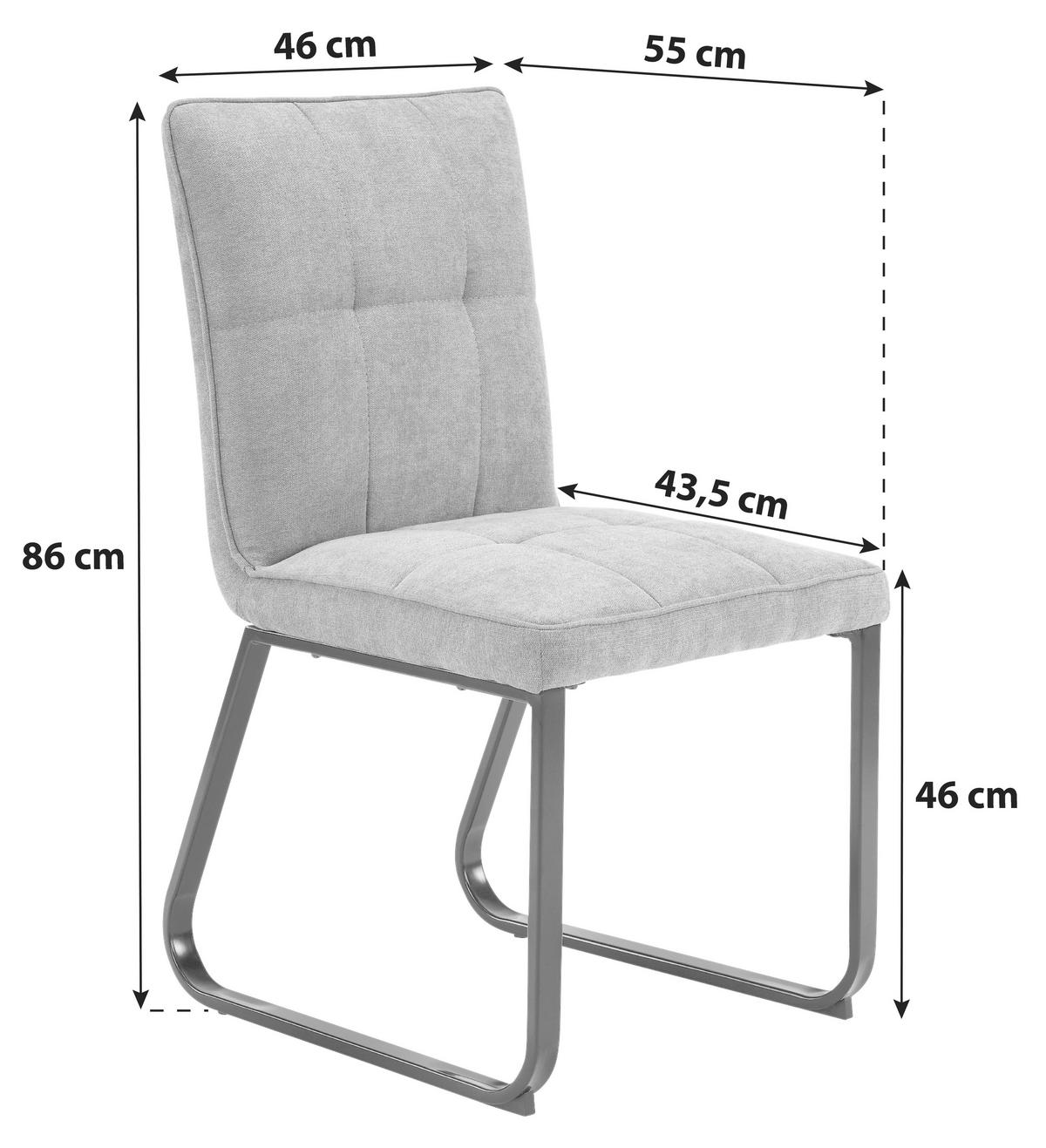 Zweiteiliges Stuhl-Set in » Hellgrau bestellen