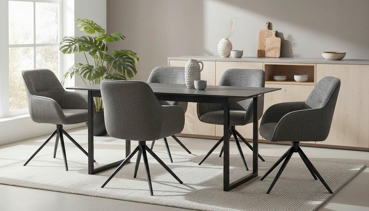 Armlehnstuhl Vittoria Braun/Schwarz B: 60 cm - Schwarz/Braun, MODERN, Textil/Metall (60/85/62cm) - Livetastic
