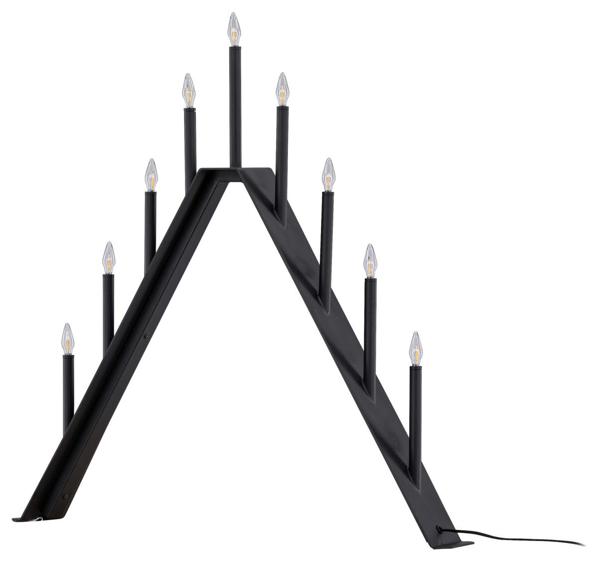 Adventskerzenhalter Åre - Schwarz, Basics, Kunststoff/Metall (64/64/7cm) - P & B