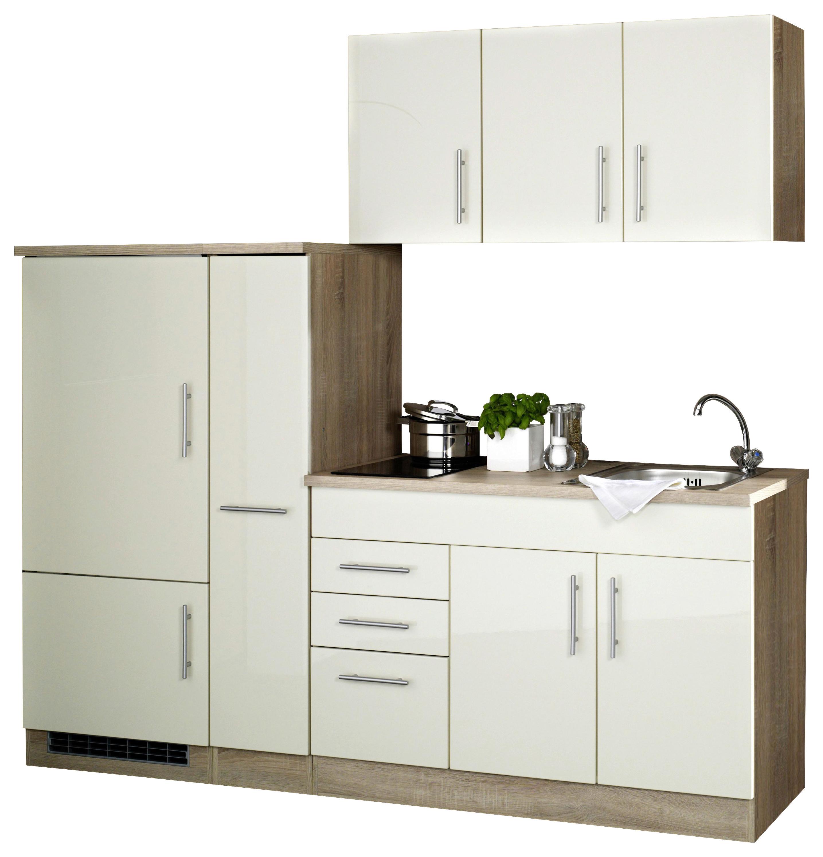 Küchenblock Toronto Creme B: 210 Cm - Eichefarben/Creme, MODERN, Holzwerkstoff (210cm) - Held