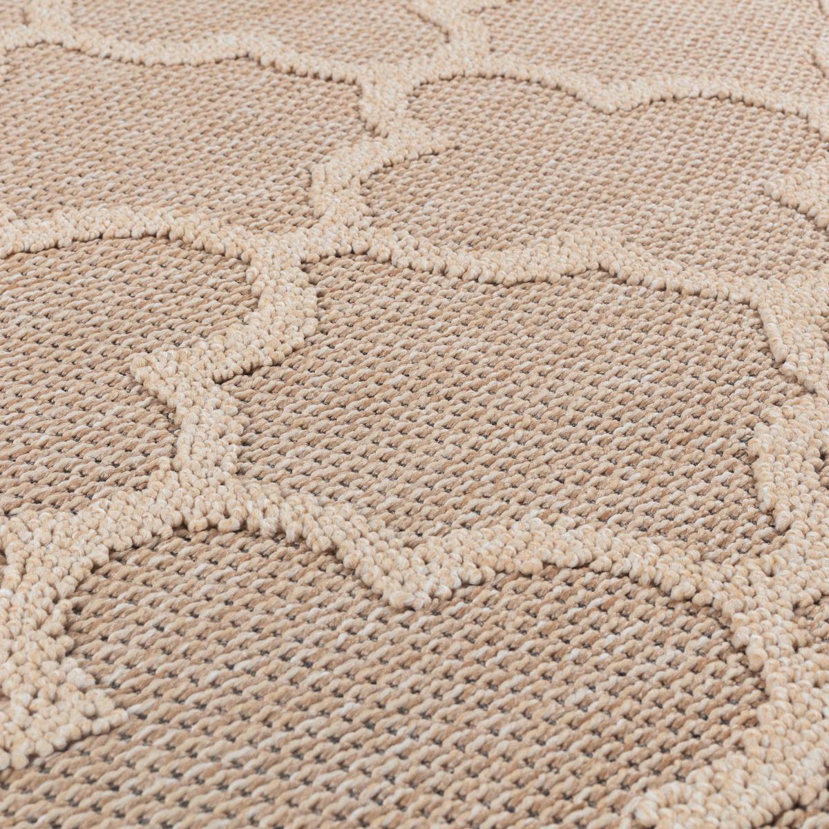 Outdoorteppich Patara - Beige, Design, Textil (240/340cm) - Novel