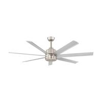 STROPNÍ VENTILÁTOR AZAR - barvy hliníku/barvy niklu, Basics, kov (152,4/41,3cm) - Eglo