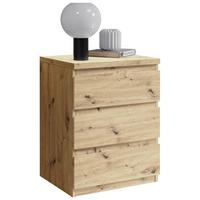 Éjjeliszekrény Olli B - tölgyfa, Basics, faalapú anyag (45/61,4/38cm) - MID.YOU