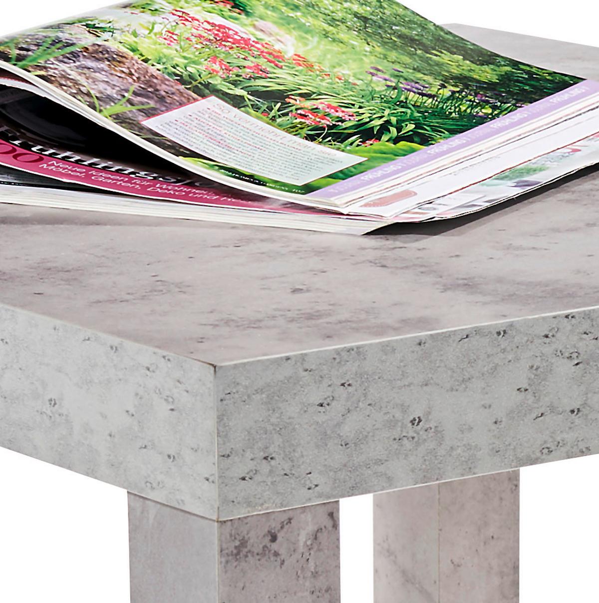 KONFERENČNÝ STOLÍK NORA - sivá, Modern, kompozitné drevo/plast (55/42/55cm) - Based