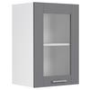 Küchenoberschrank Colura - Anthrazit/Weiß, Trend, Glas/Holzwerkstoff (40/60/31cm) - MID.YOU