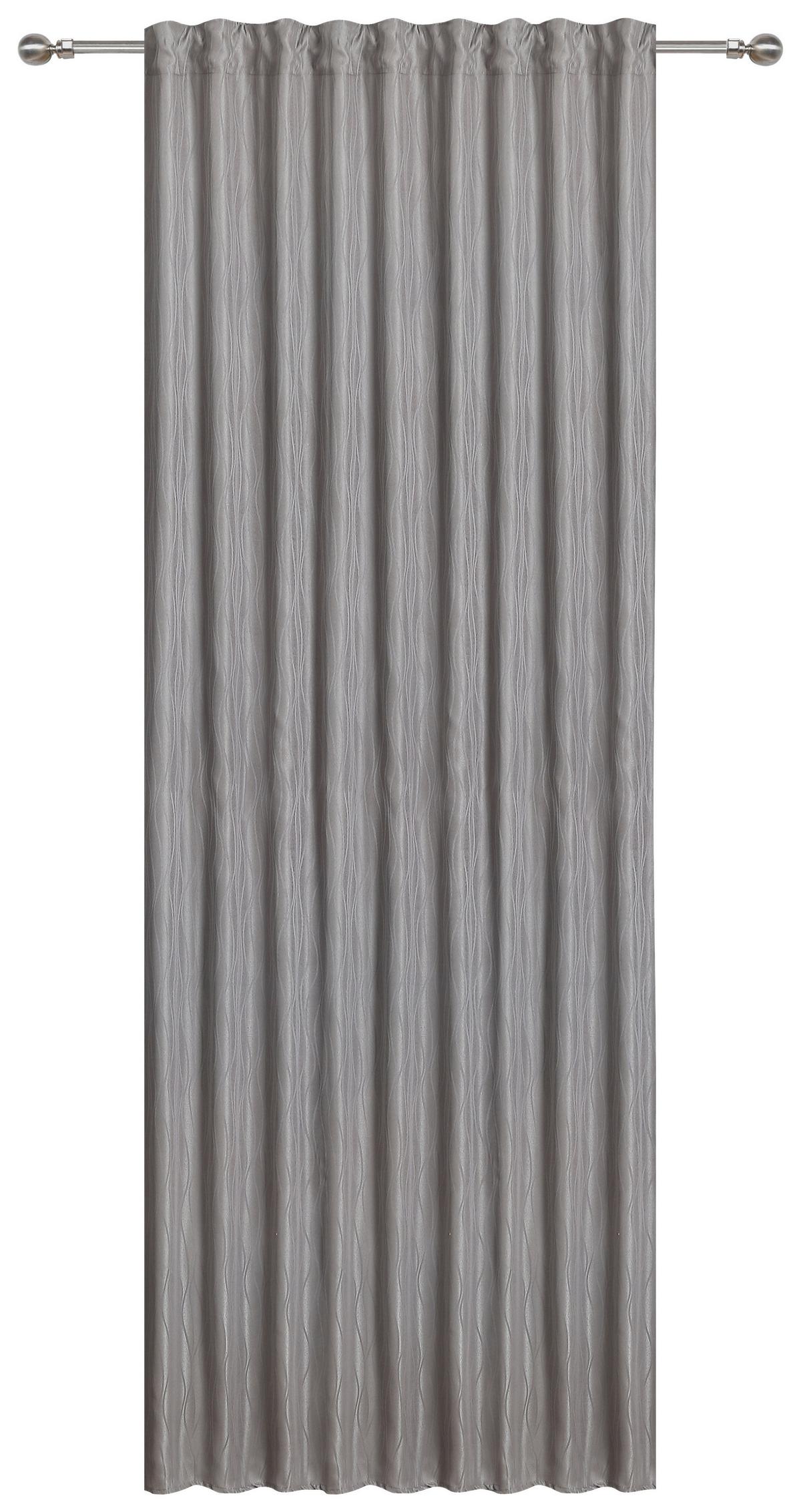 Készfüggöny Vroni Kb. 140/245cm - ezüstszínű, Romantik / Landhaus, textil (140/245cm) - James Wood