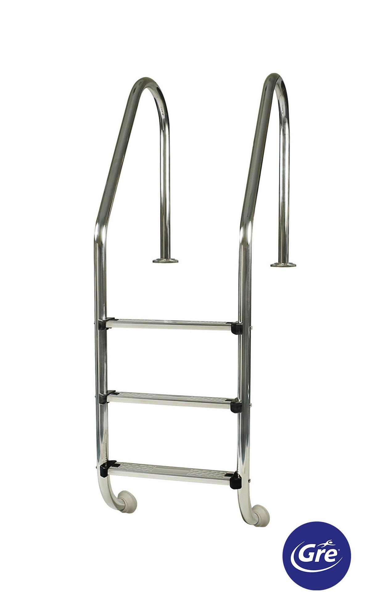 Poolleiter Leiter - Alufarben, KONVENTIONELL, Metall (42/154cm) - Gre