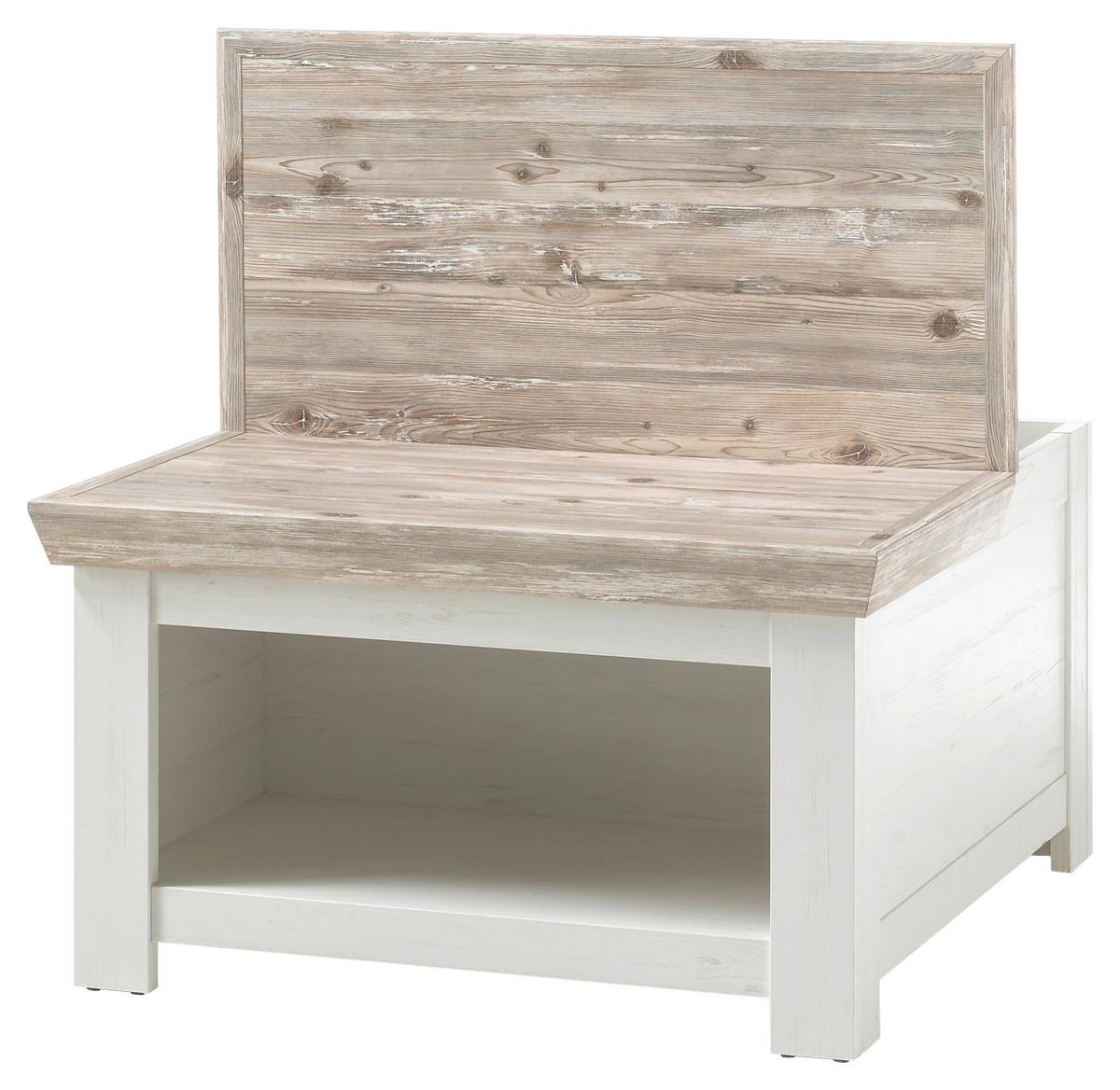 Couchtisch Florenz Pinienfarben/Hellbraun B: 86cm - Hellbraun/Pinienfarben, Design, Holzwerkstoff (86/48/86cm) - MID.YOU